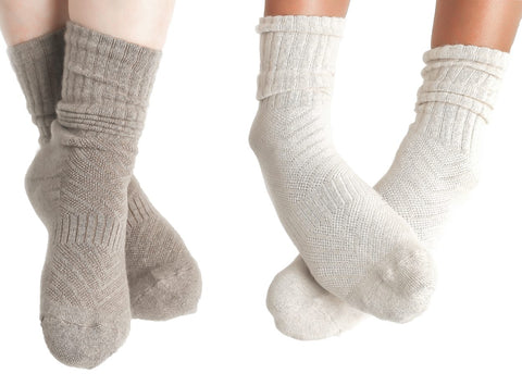 Koldt vejr, varme tæer med cashmere og kameluld