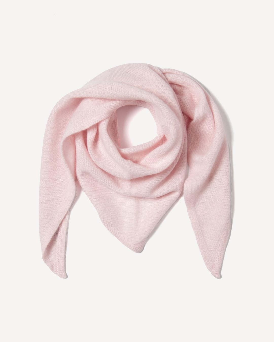 Nahia tørklæde i cashmere, farve Blush pink, fotograferet liggende