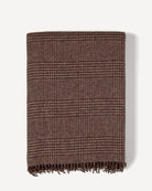 Altai plaid i yakuld, farve Natural dark brown, fotograferet liggende