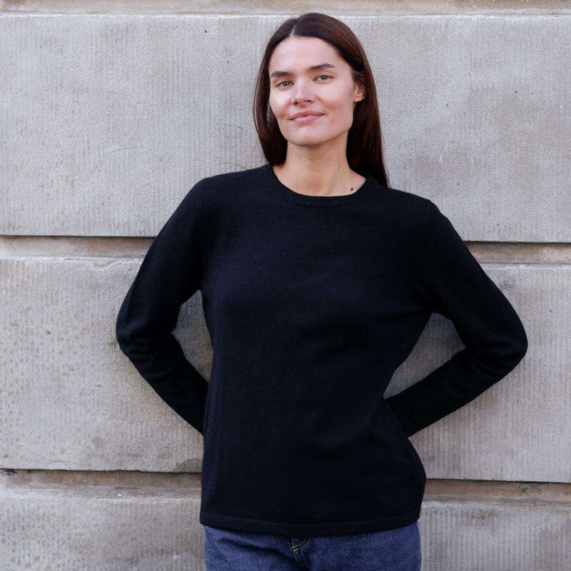 Nomin Cashmere Crewneck, Black