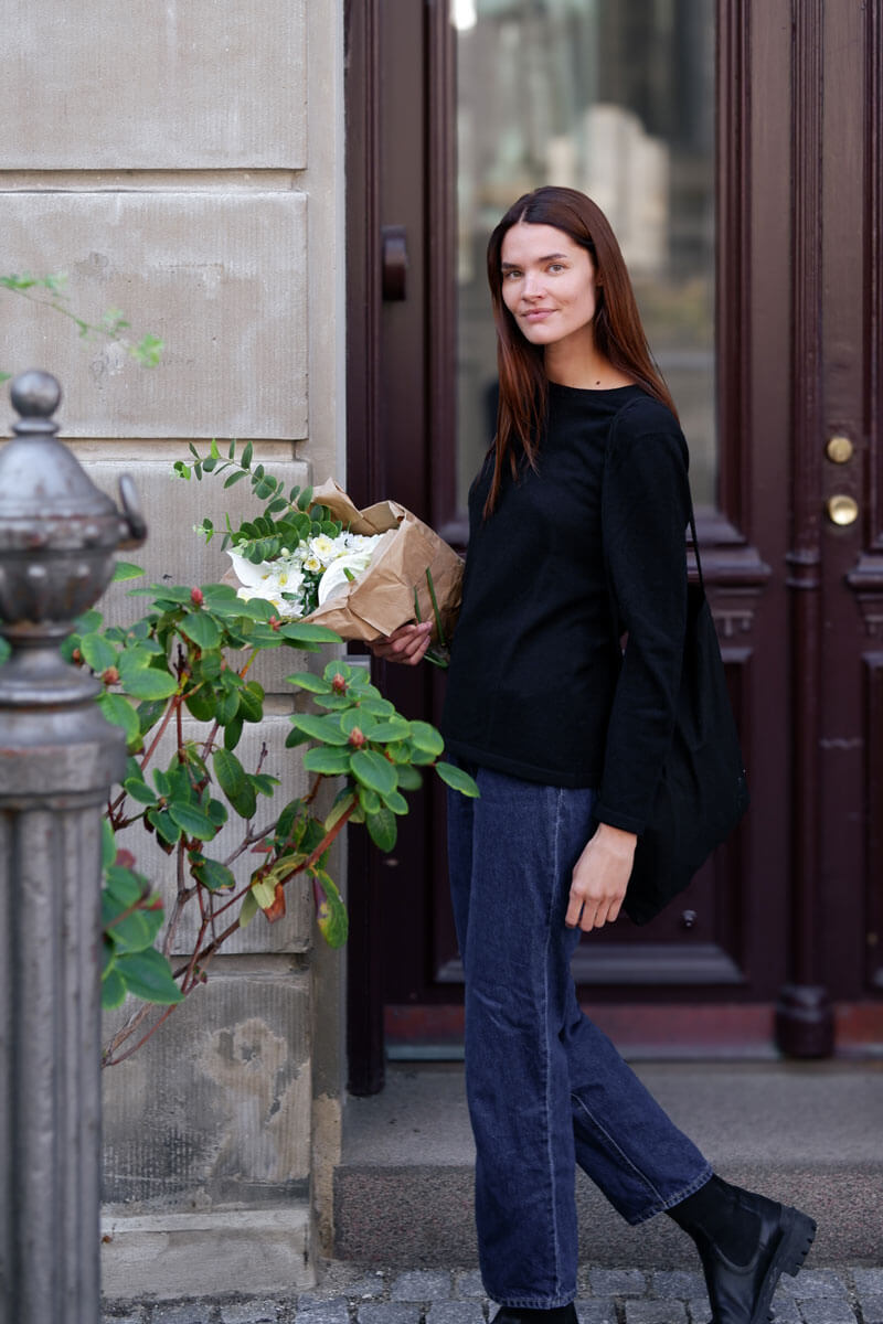 Nomin Cashmere Crewneck, Black