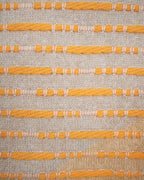  Strikkede striber i varme orange nuancer
