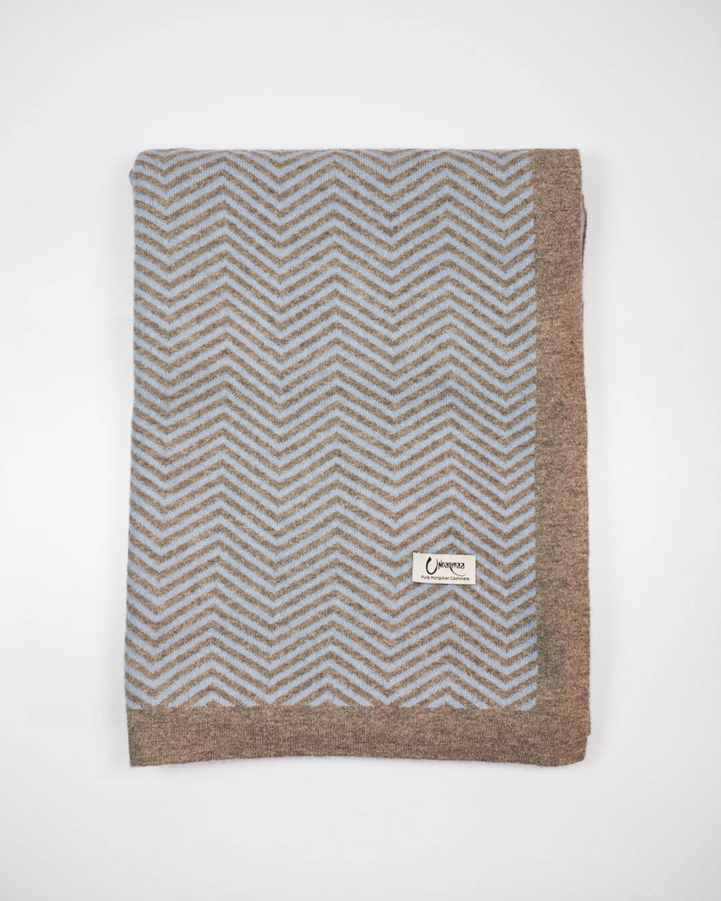 Forside af plaid i cashmere og yakuld.