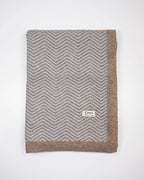 Forside af plaid i cashmere og yakuld.