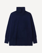 Dolgoon tunika i cashmere, farve Cobalt blue, fotograferet liggende