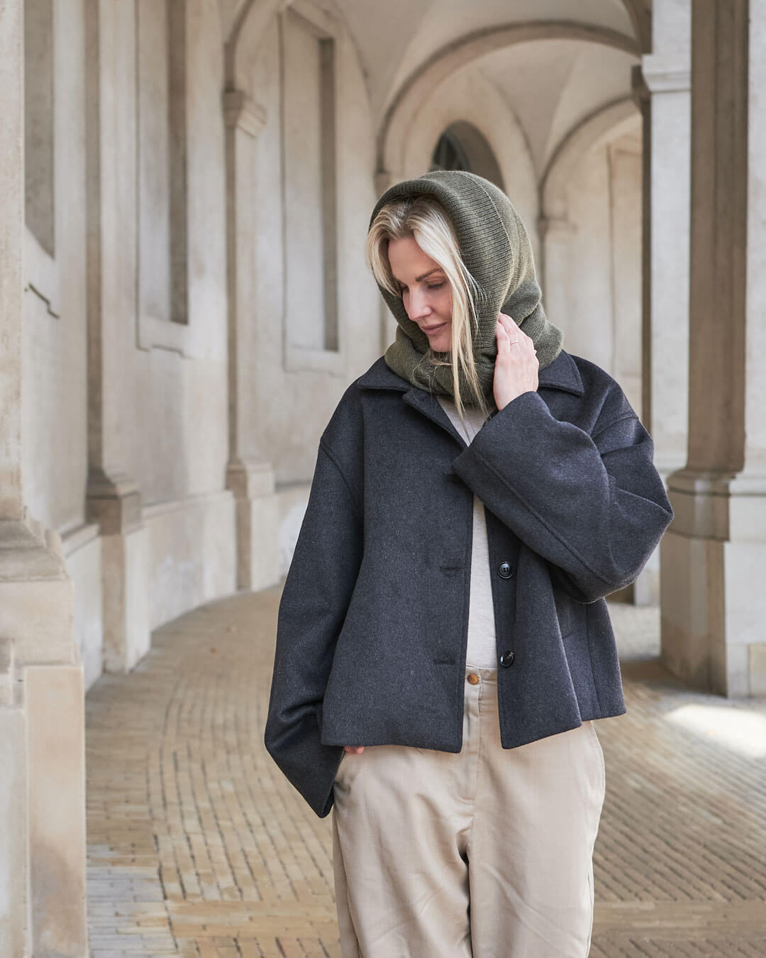 Munkh Cashmere Hood Scarf