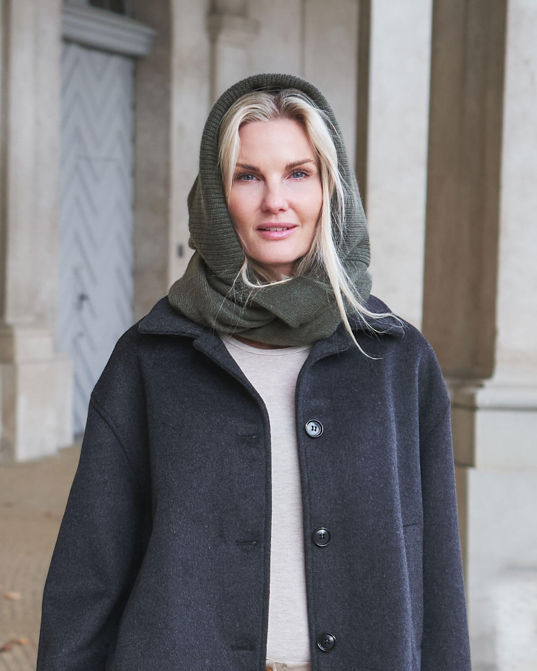 Munkh Cashmere Hood Scarf