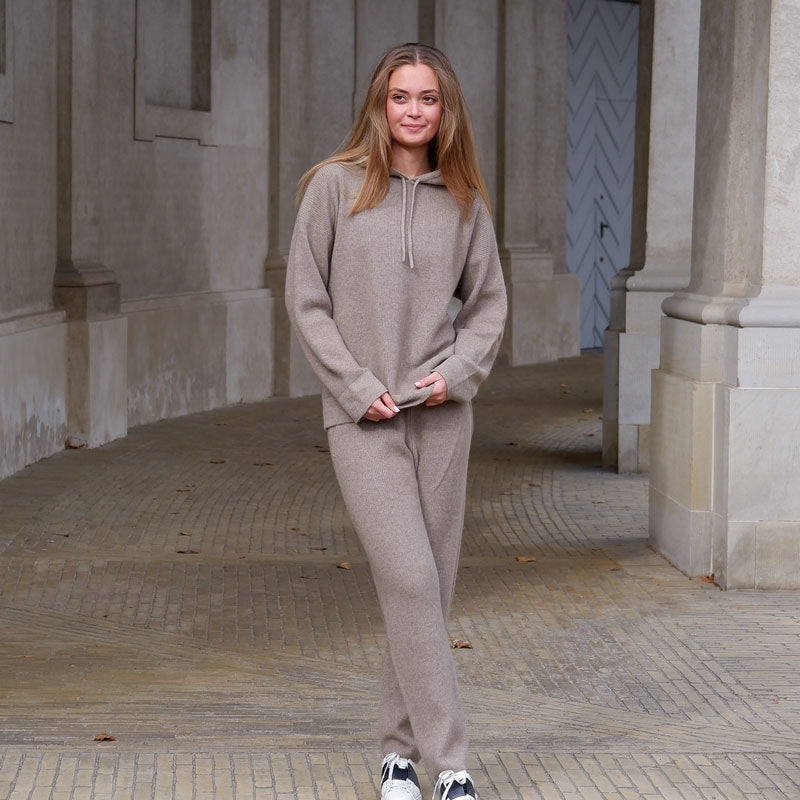 Namuun Cashmere Bukser, mørk gråbeige