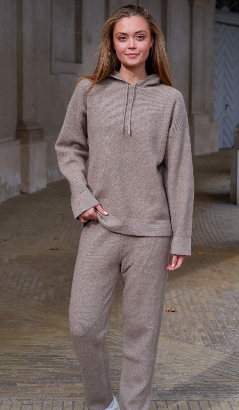 Namuun Cashmere Bukser, mørk gråbeige