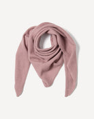 Nahia tørklæde i cashmere, farve Dusty pink, fotograferet liggende