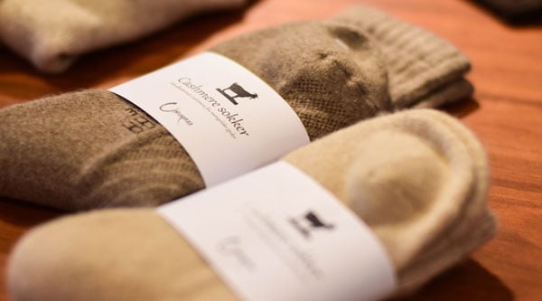 Cashmere sokker fra Dulaan