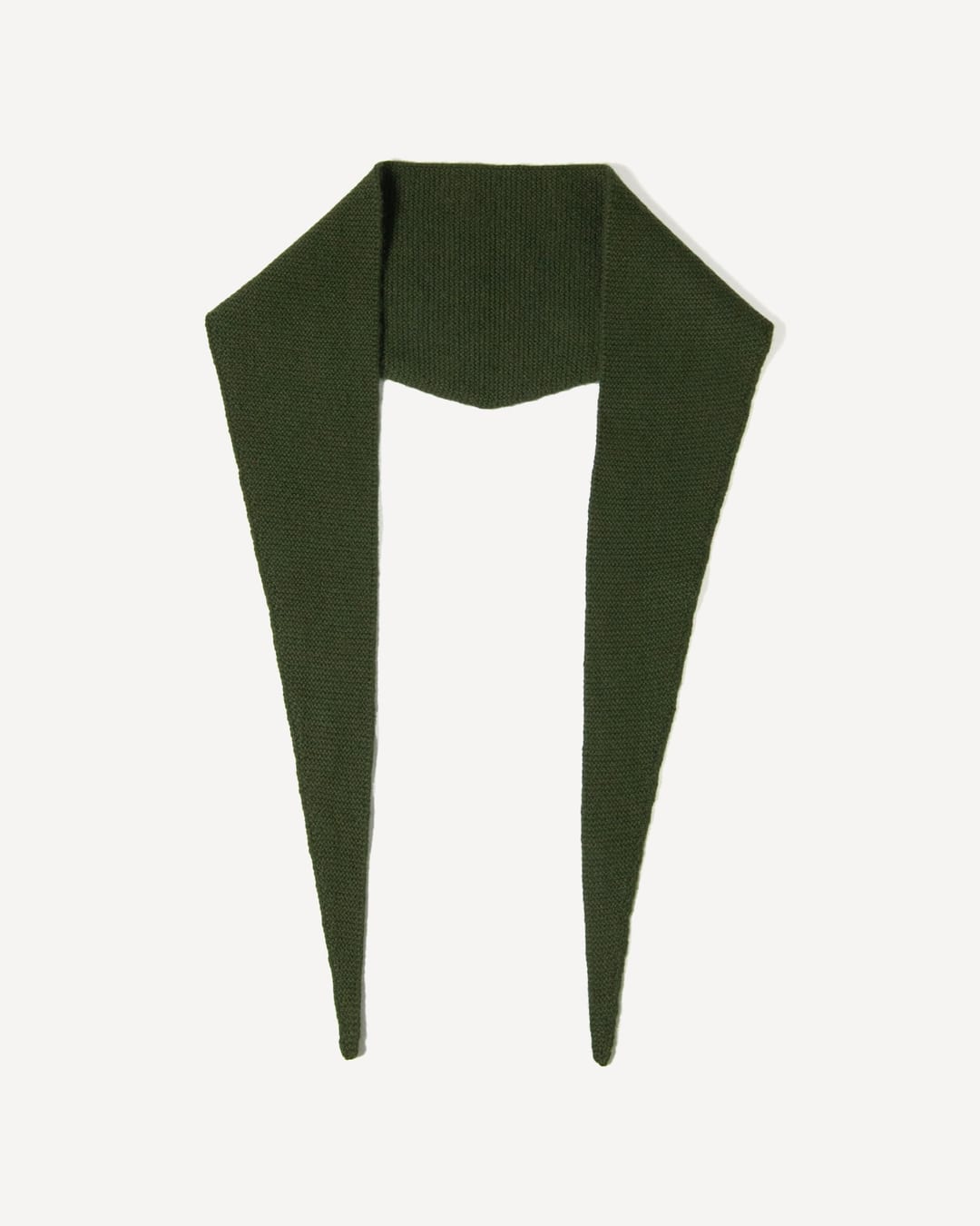 Saraana tørklæde i cashmere, farve Bottle green, fotograferet liggende