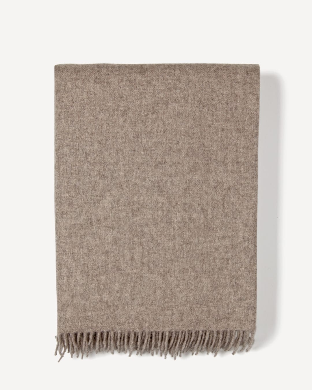 Tenger plaid i yakuld, farve Natural platinum grey, fotograferet liggende