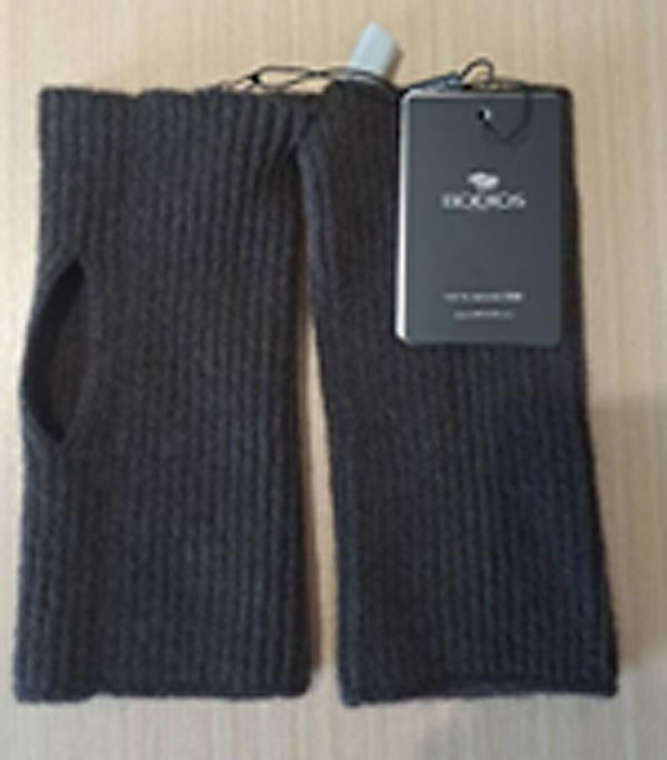 Tuya yakuld håndledsvarmere i mørkebrun, naturlig farve – kort model i blød og varm yakuld fra Mongoliet.