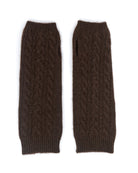 Yakuld håndledsvarmere i natural dark brown.
