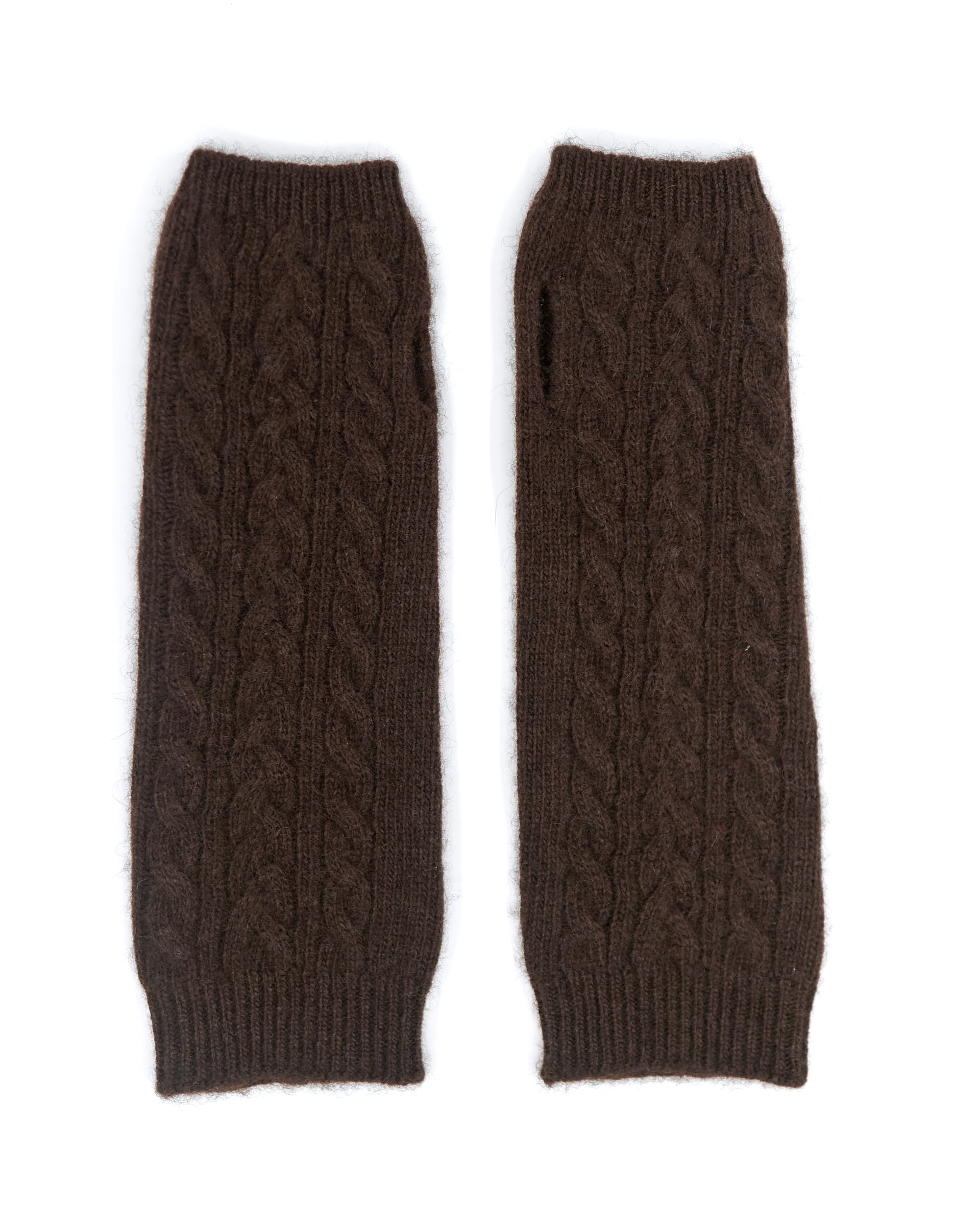 Yakuld håndledsvarmere i natural dark brown.