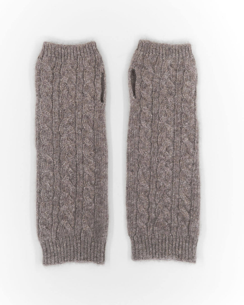 Yakuld håndledsvarmere i platinum grey med mønster.