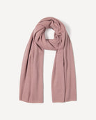Yargui stort tørklæde i cashmere, farve Dusty pink, fotograferet liggende