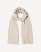 Yargui naturfarvet tørklæde i cashmere, farve Natural grey, fotograferet liggende
