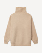 Zaya rullekrave i cashmere, farve Natural sand, fotograferet liggende
