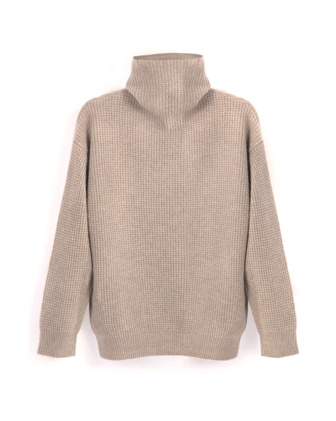 Zaya turtleneck i Natural taupe på bøjle.