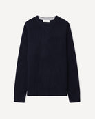 Zorig sweater i cashmere, farve Dark navy, fotograferet liggende